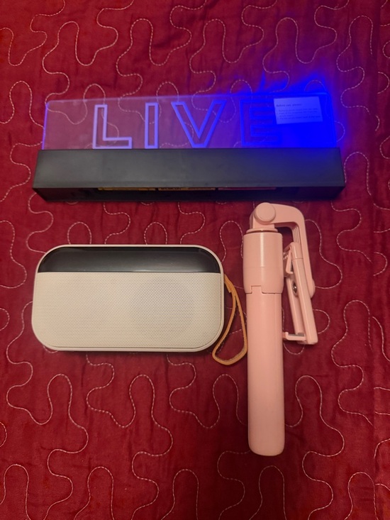 Other - Bundle Selfie Stick Speaker Neon Sign